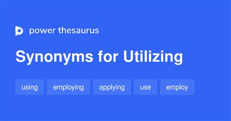 utilising synonyms|Utilizing Synonyms: 12 Synonyms and Antonyms for Utilizing .